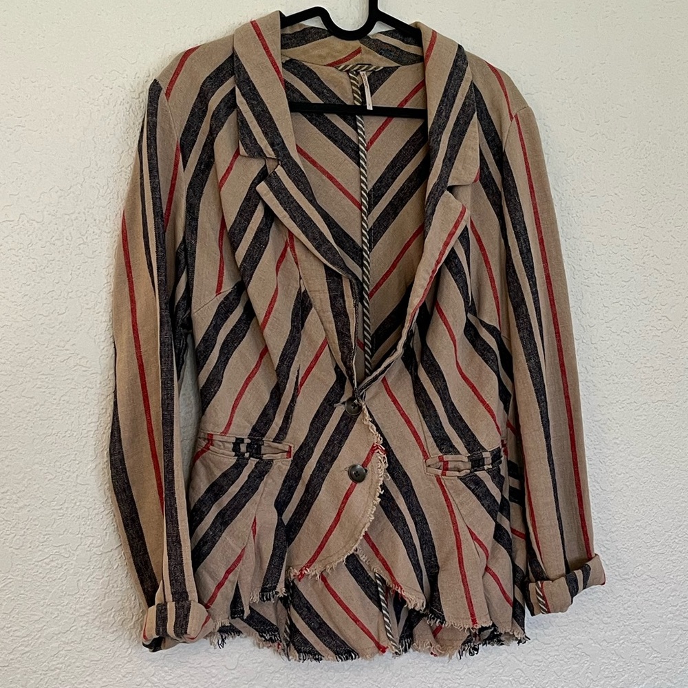 Linen Free People Blazer